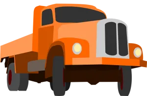 "North Miami Beach Movers ' orange moving truck 