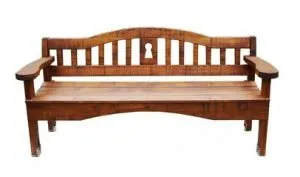 When renting a storage unit for wooden furniture like this bench, get AC.
