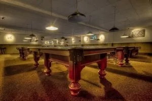 Room with few pool tables can be relocate with professional help