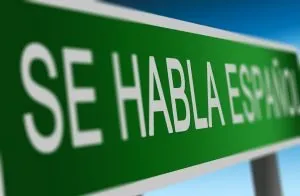 A green sign in Spanish - Se Habla Espanol?