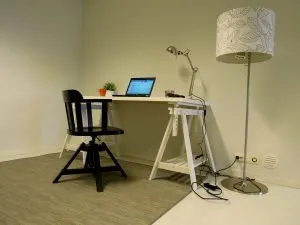 A corner with an office in your Miami apartment.