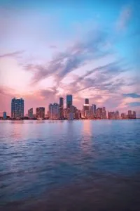 A part of Miami skyline.
