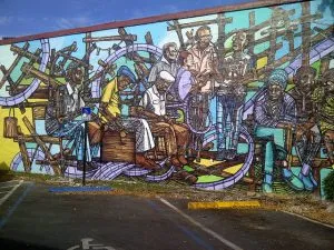 Calle Ocho wall artwork