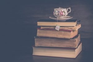 relocate your library - five books and a cup of tea