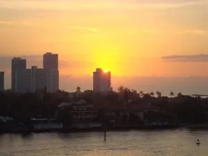 Sunset in Fort Lauderdale 
