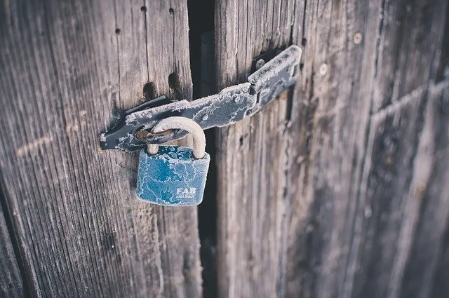 a padlock