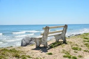 You can have a beach bench just for you after retiring to Florida