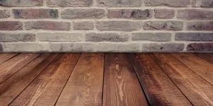 Wooden basement floor