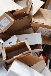 Pile of cardboard boxes