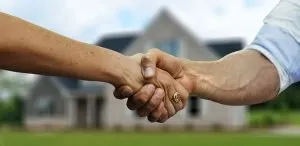 Shaking hands before moving to Los Angeles from South Florida