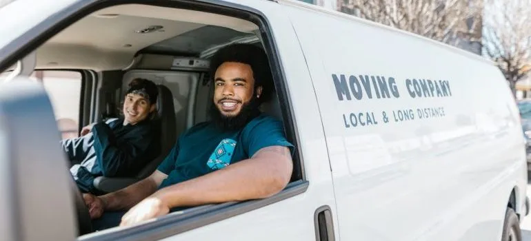 movers in a van - piano movers South Florida FL 