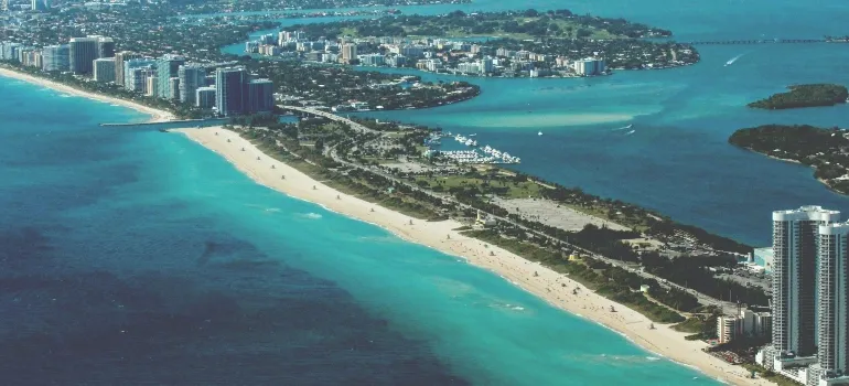 aerial view of Miami Florida