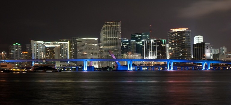 Miami at night gives you warmth of home