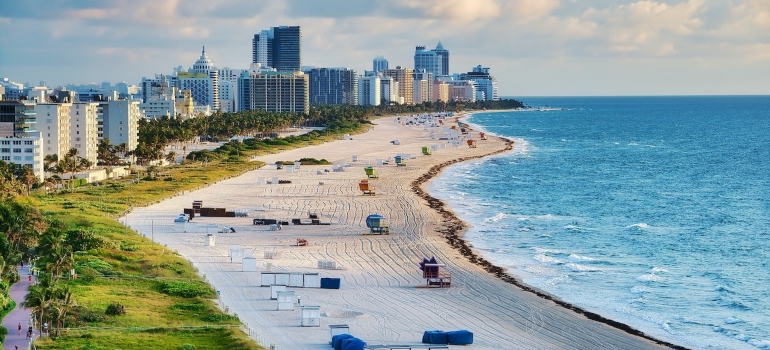 beach in Miami in South Florida