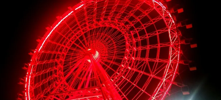 red ferris wheel